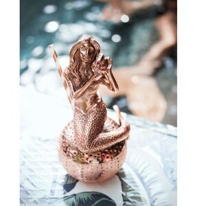 Chic Copper Mermaid cocktail cup